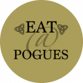 eat at pogues logo gold roundel